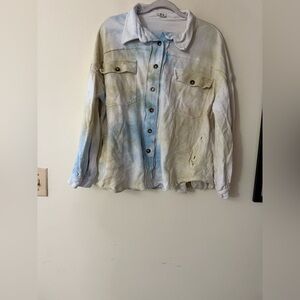 POL Women’s Tie Dye Shacket, size L, VGUC, so Soft!